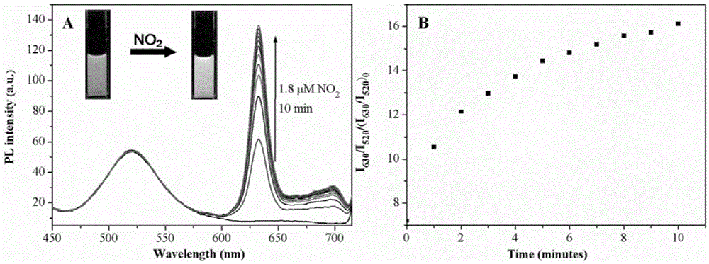 A dual-emission fluorescent chemical sensor and its preparation method and application