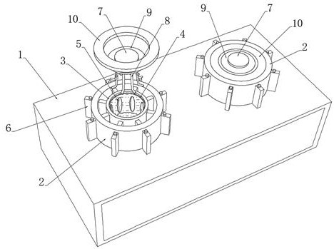 A power supply box externally connected with a self-triggering heat dissipation structure