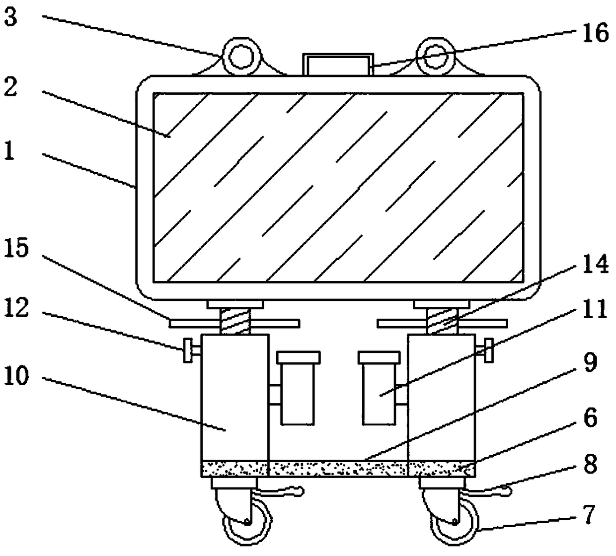 Movable and liftable large-size education meeting machine