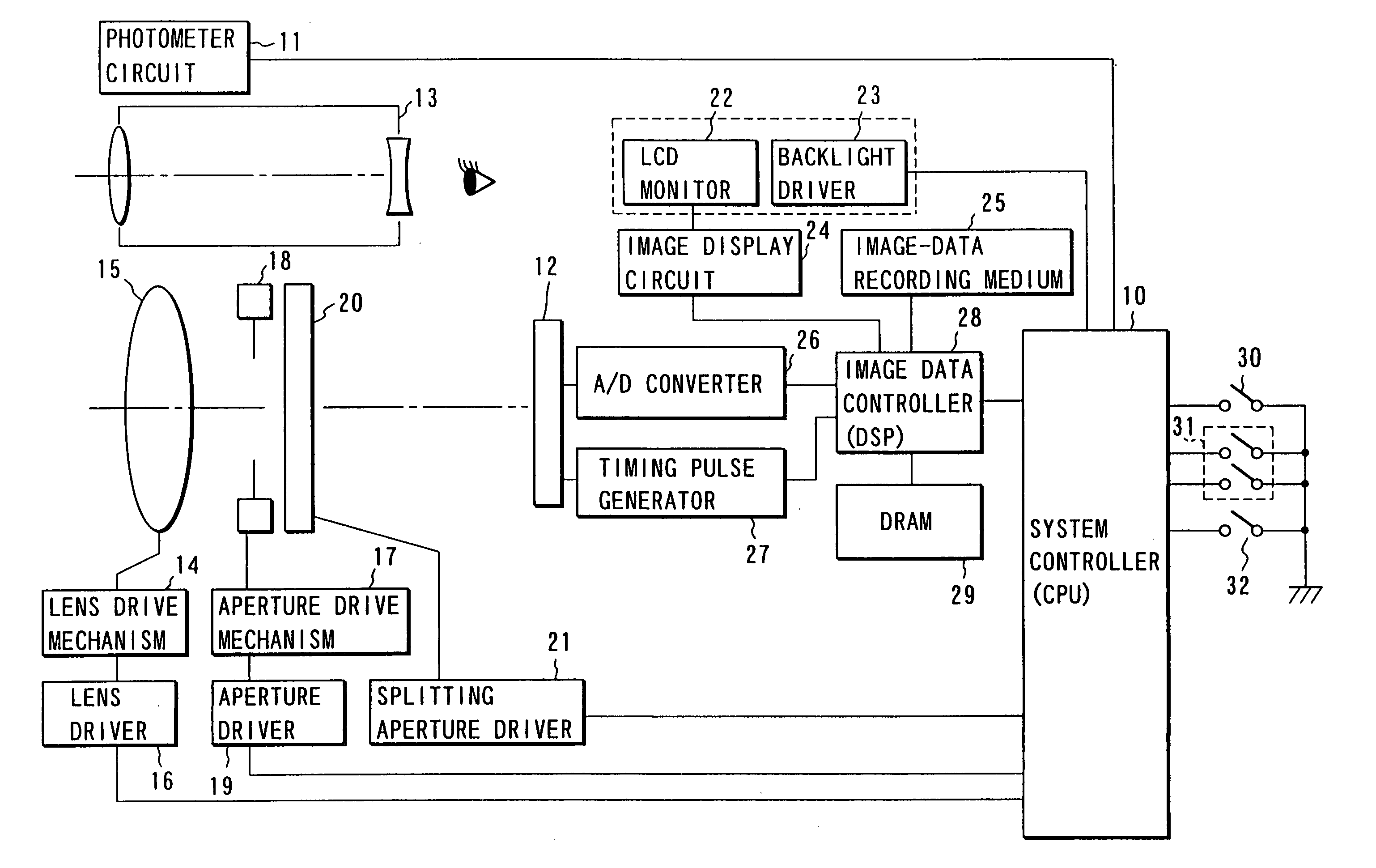 Electronic still camera with capability to perform optimal focus detection according to selected mode