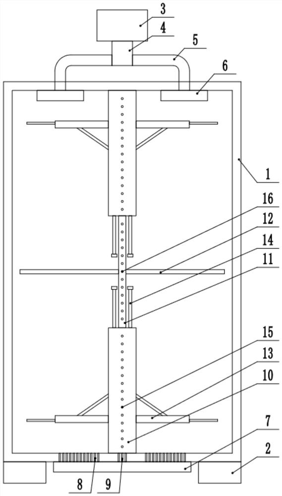 Big data service case convenient for internal part installation