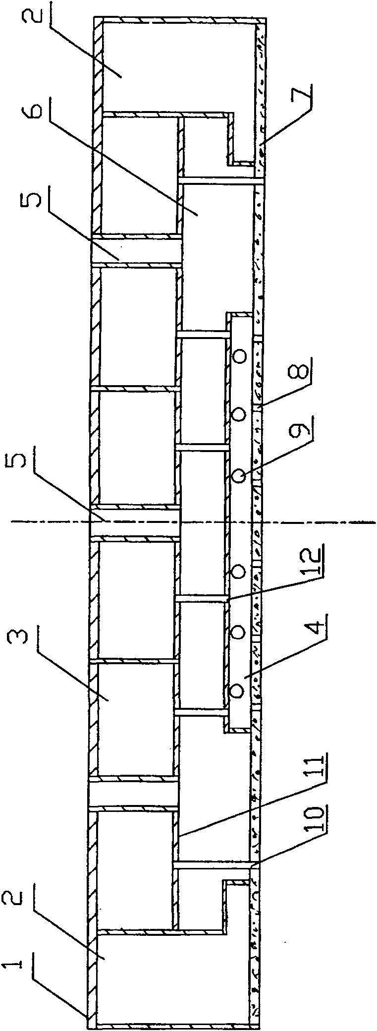Box-shaped floating type dock gate with open bottomtank