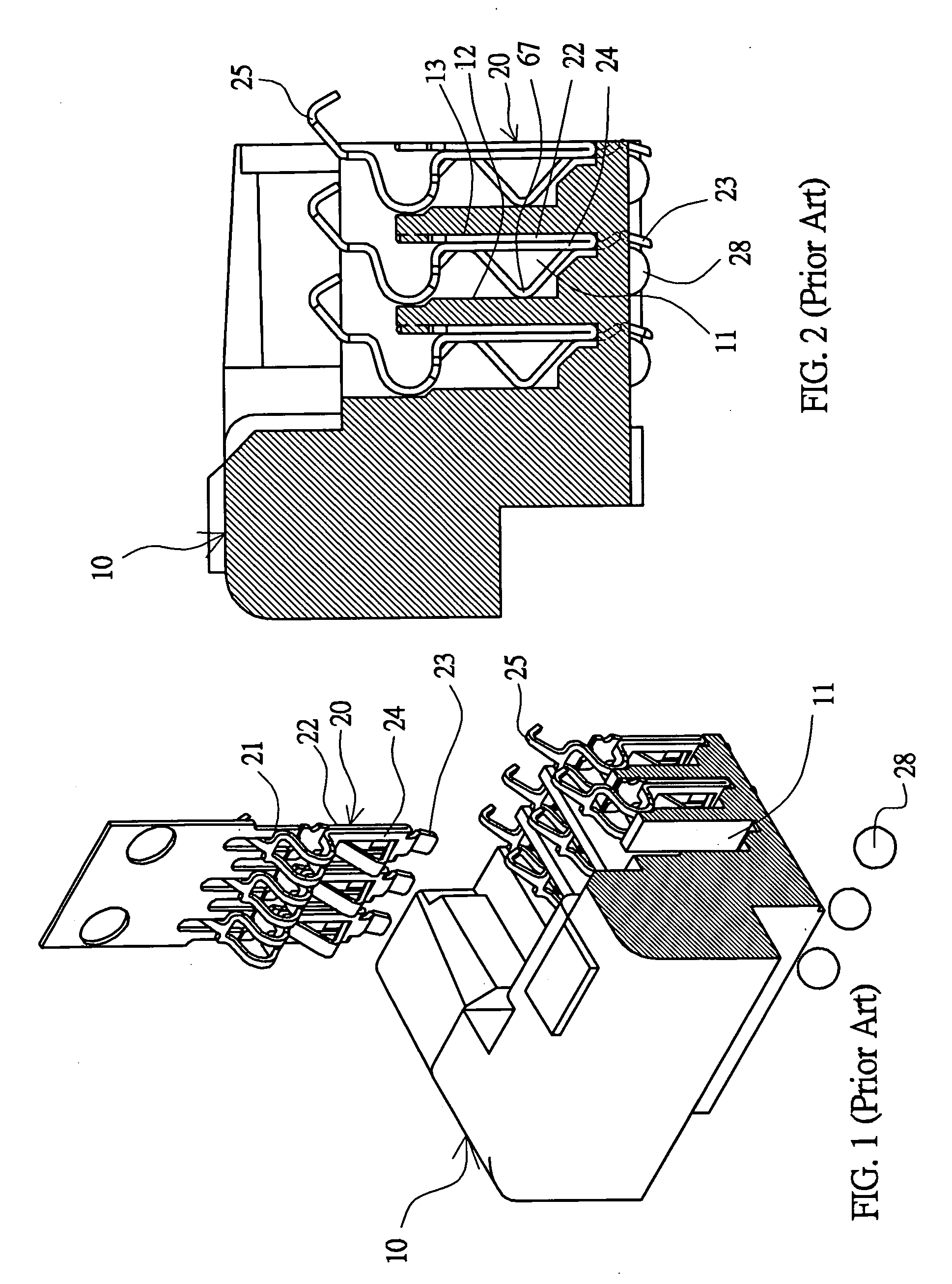 Terminal structure of electrical connector