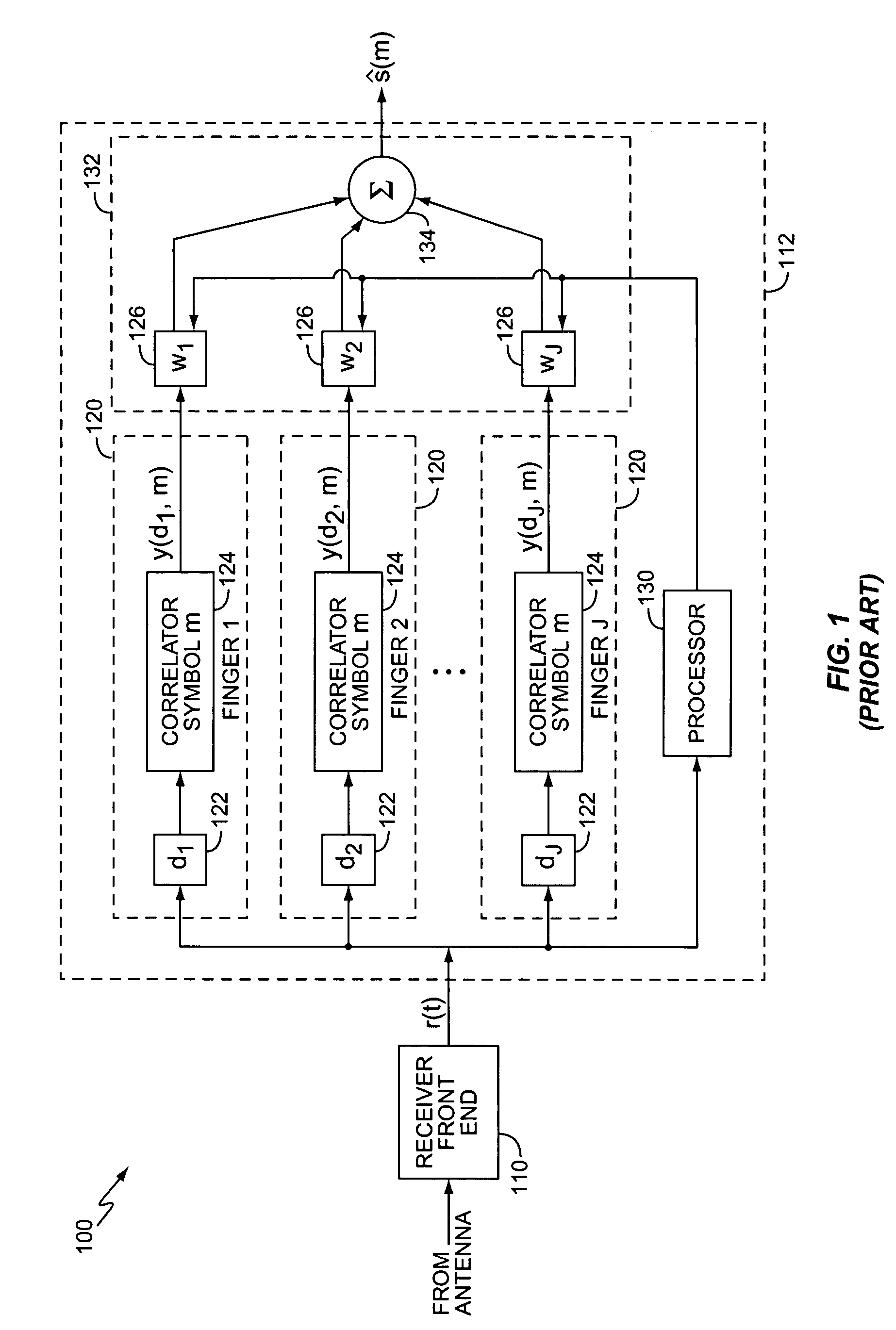 Method and apparatus for DS-CDMA interference suppression using code-specific combining