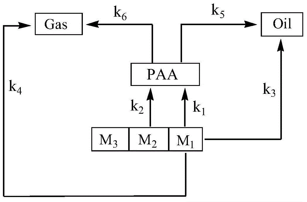 Direct coal liquefaction reaction kinetic model modeling method