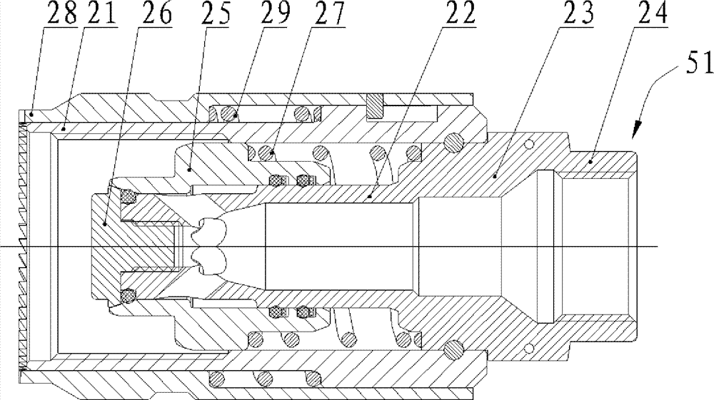 Fixed core adapter valve and self-sealing adapter assembly using same