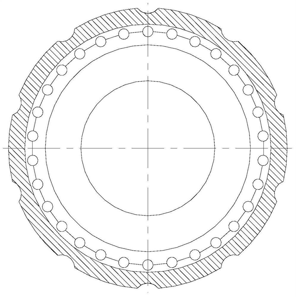 Bearing seat structure with cooling inner flow passage for turbo pump