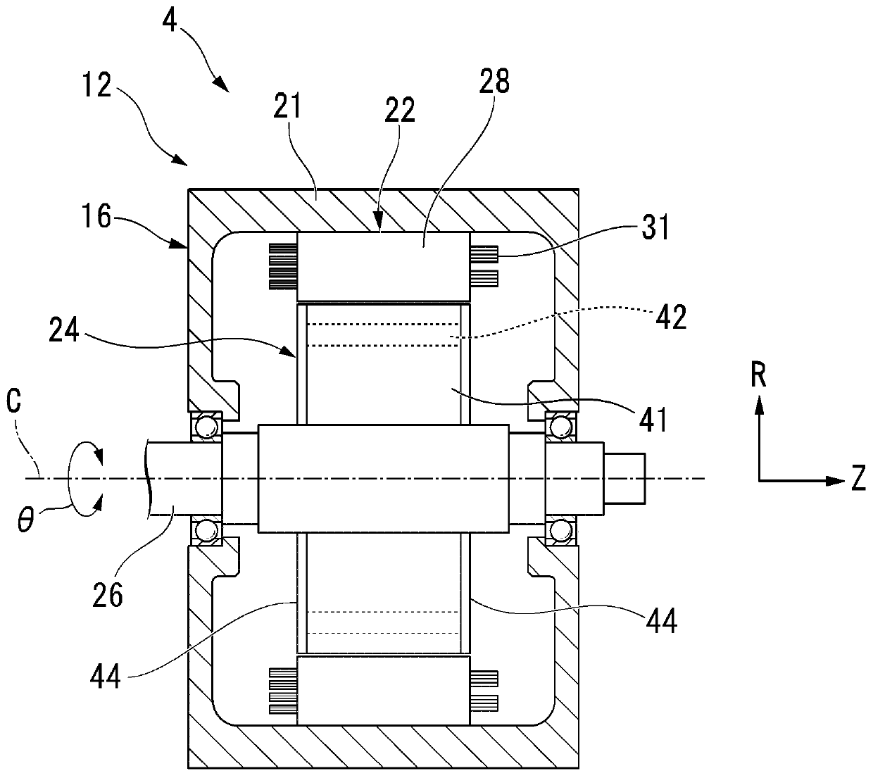 Rotary electric machine system and vehicle