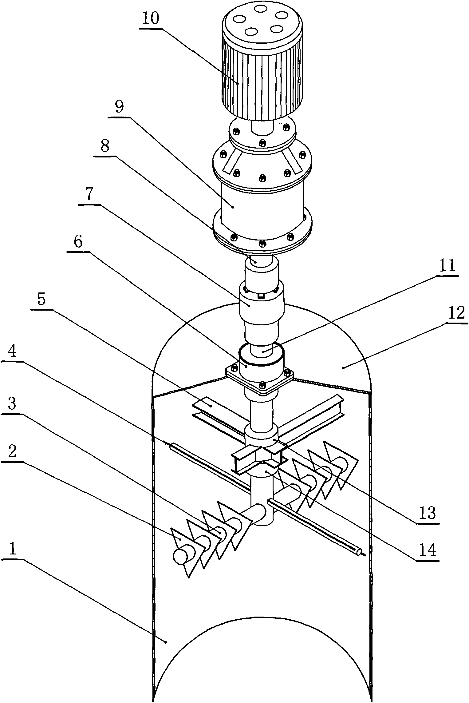 Fuel leveling device for downdraft gasifying furnace