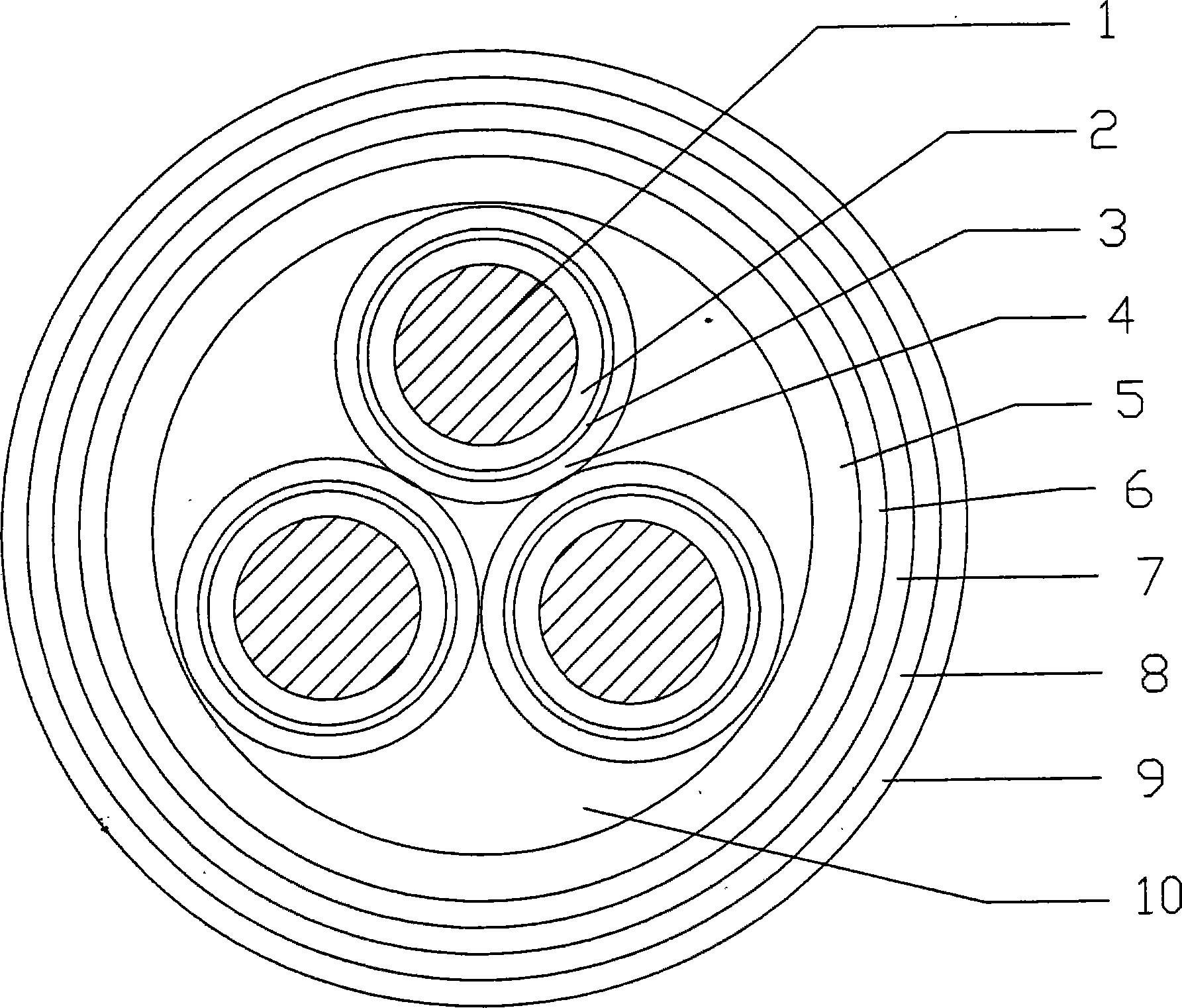 Frequency variable cable