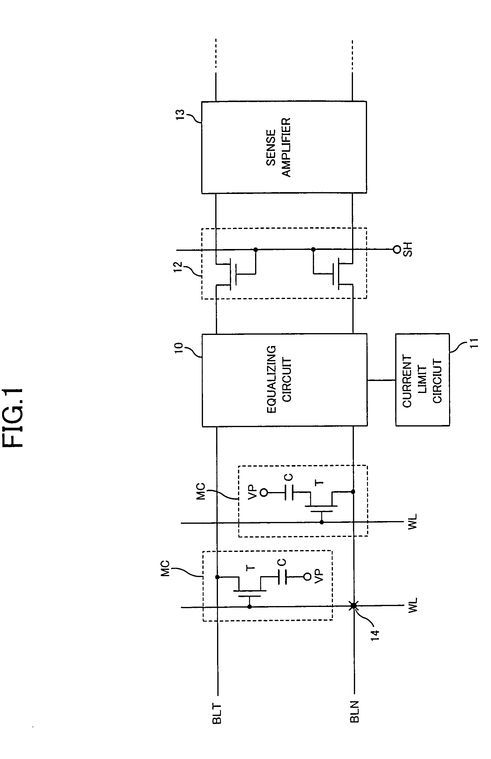 Current limit circuit and semiconductor memory device