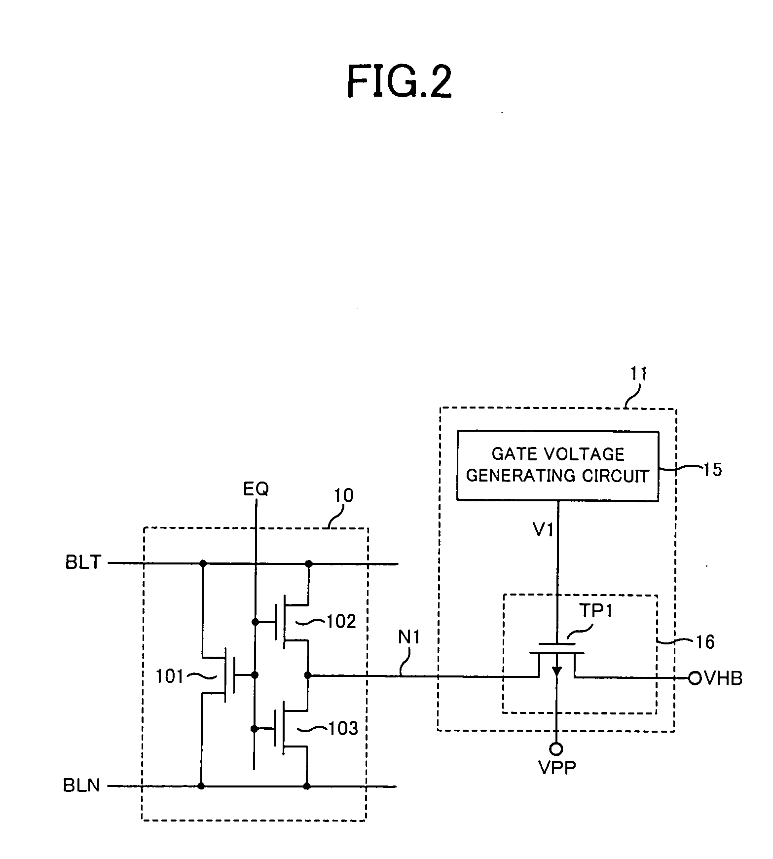 Current limit circuit and semiconductor memory device