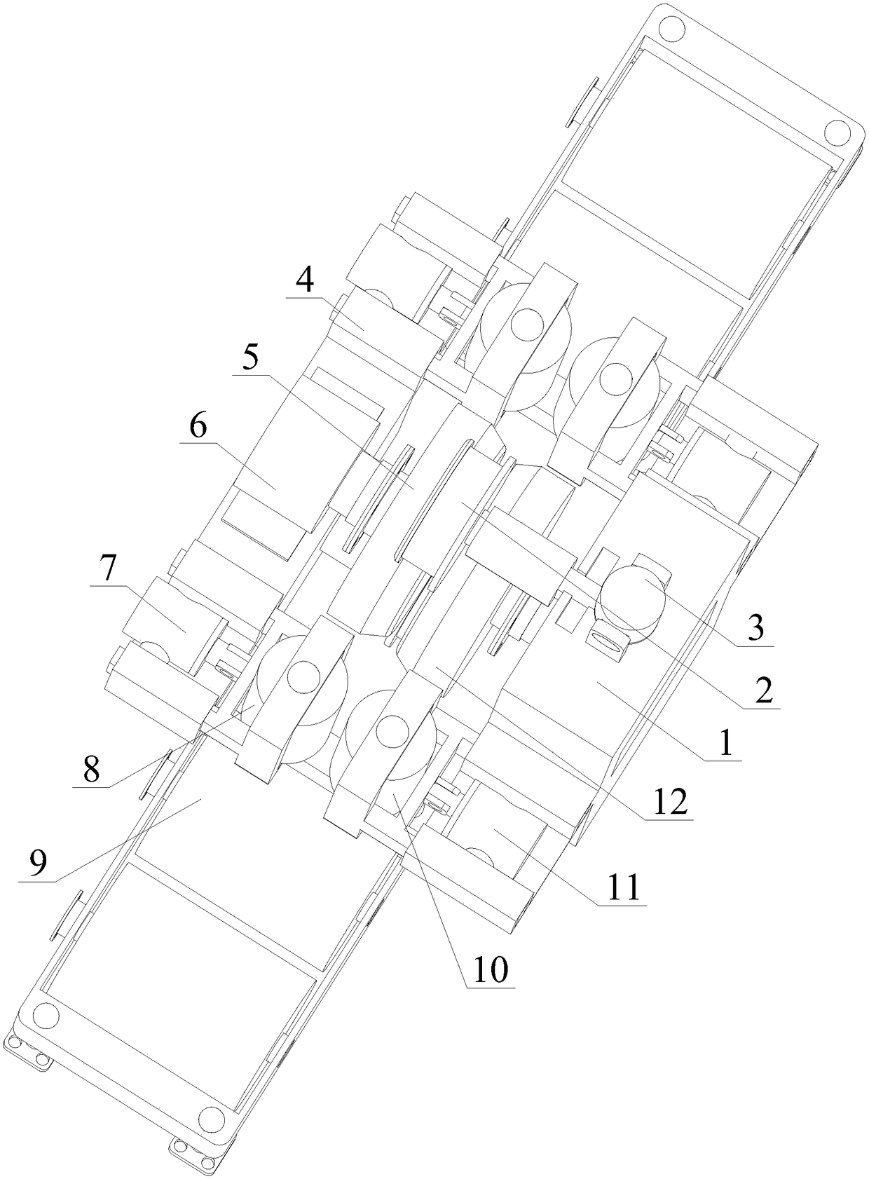 Rolling type joist steel low-temperature straightening device