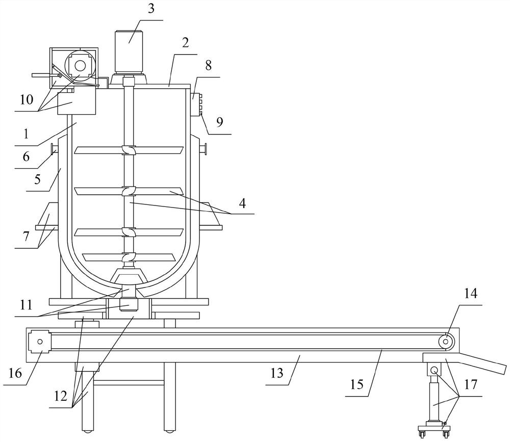 Intelligent furfural residue conveying system