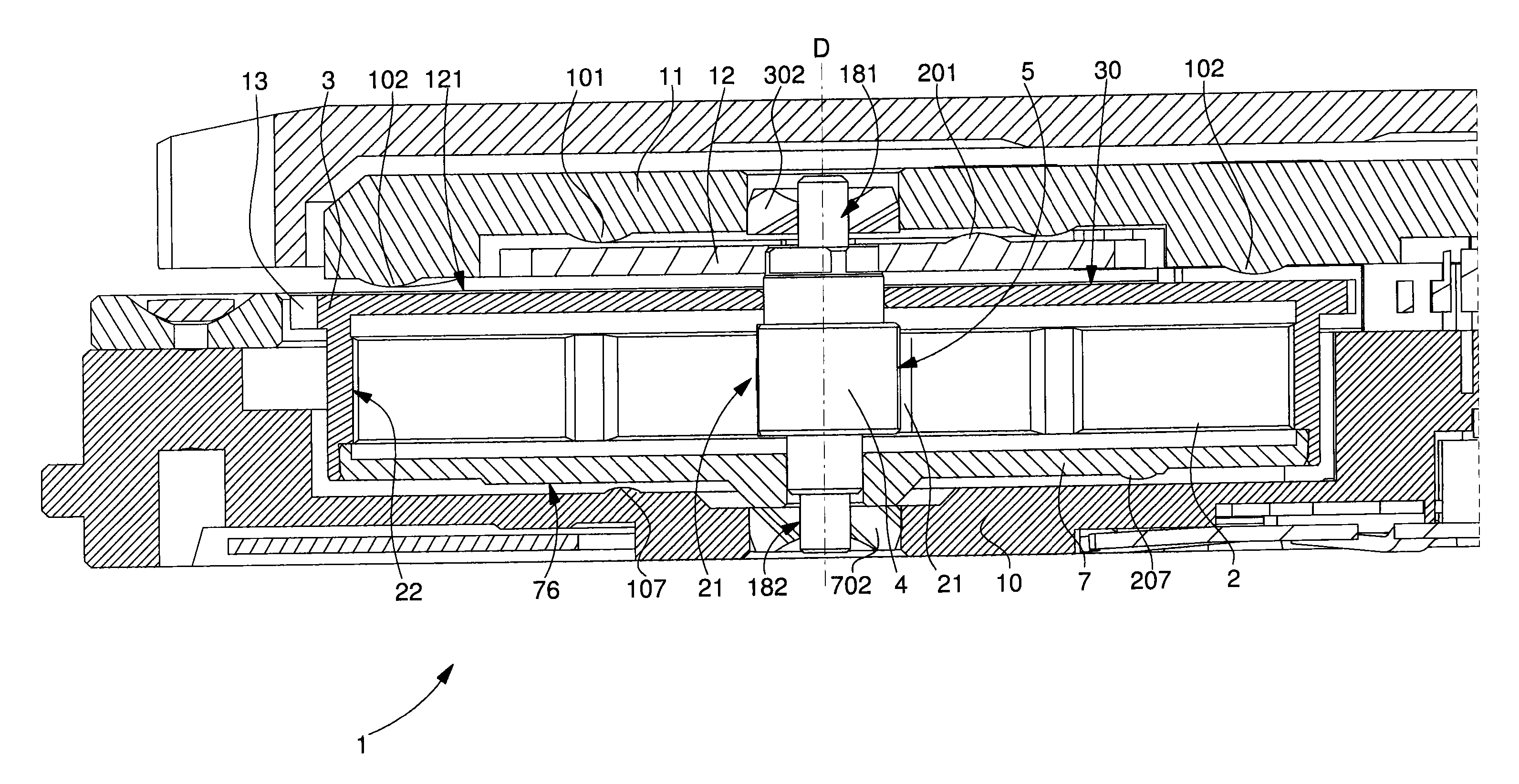 Timepiece movement having a barrel with reduced core diameter