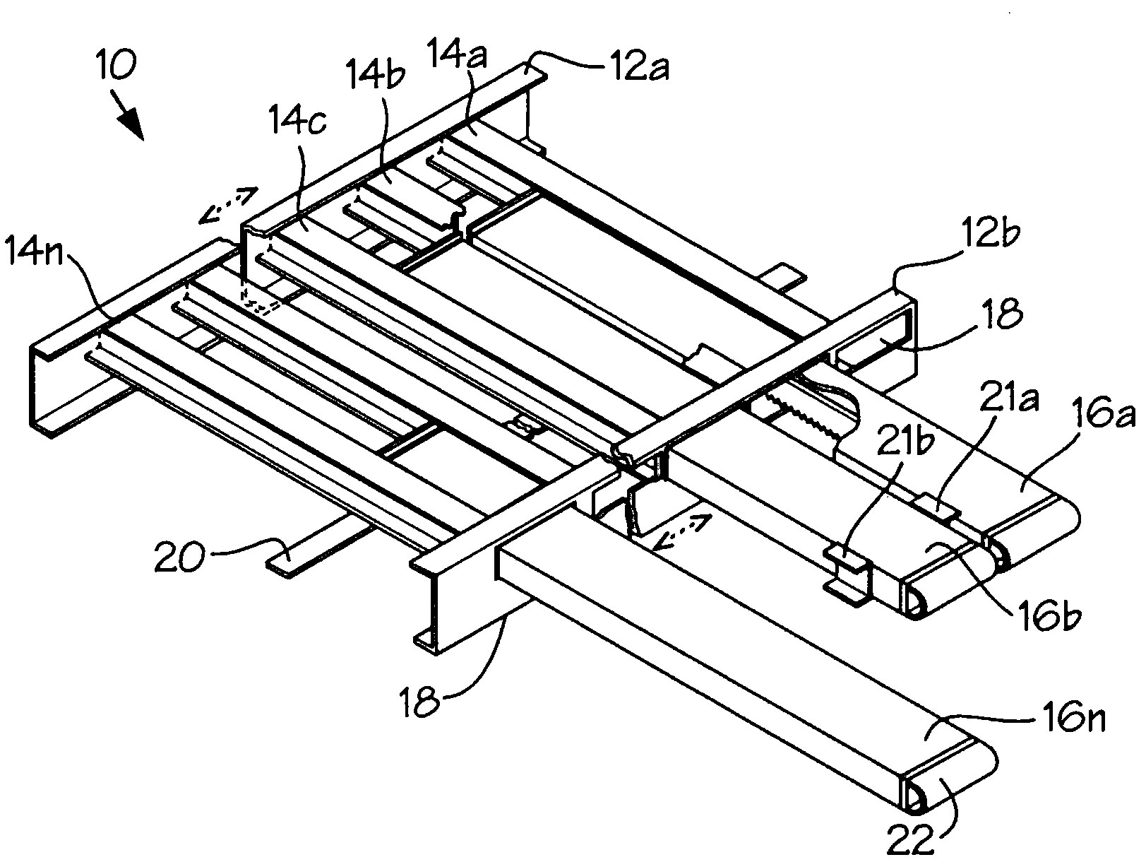 Adjustable work surface for large irregularly shaped objects