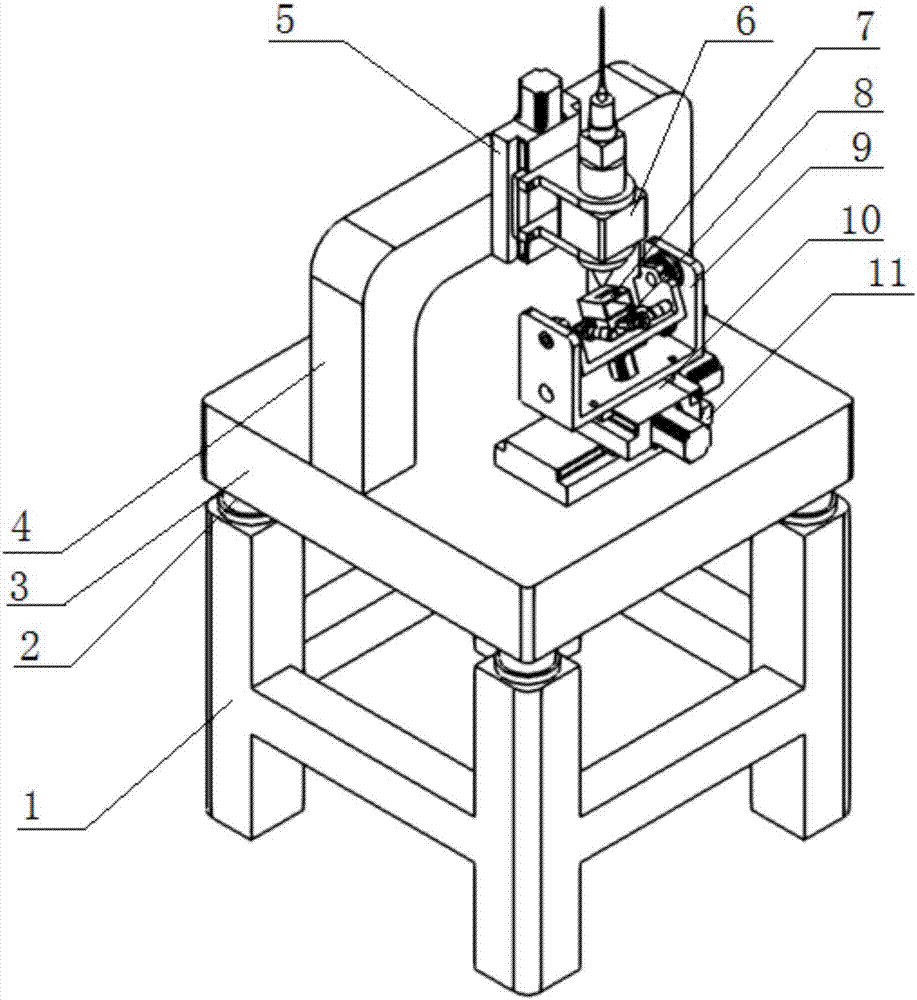 Inclined hole processing device with laser rotary cutting