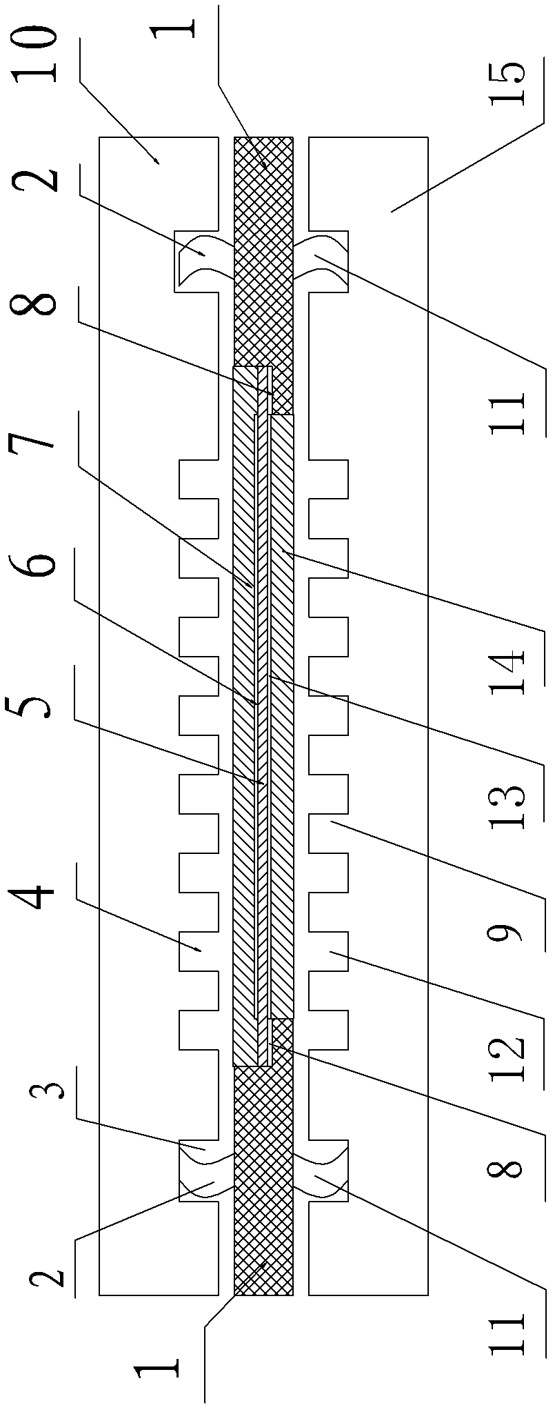 Self-locking fuel cell sealing assembly structure