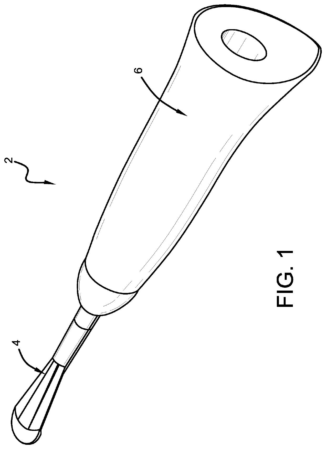 Portable vacuum-powered tongue cleaning device