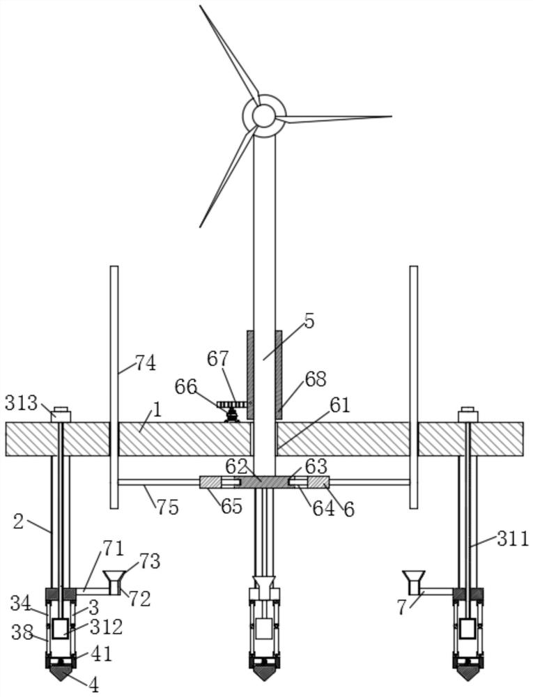 A marine hydrological observation device for offshore wind power projects
