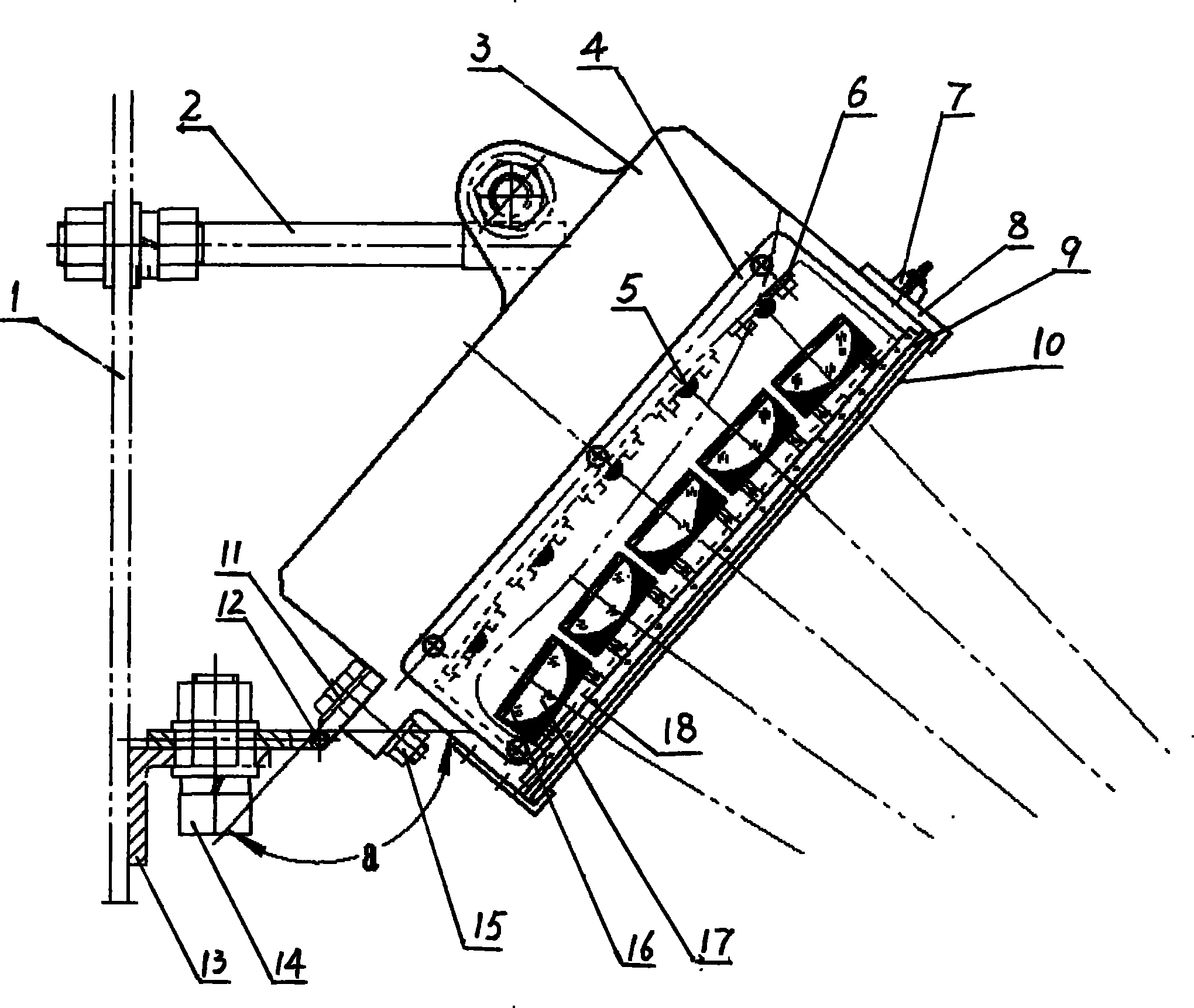 LED lamp concentration illumination device for pavement detection