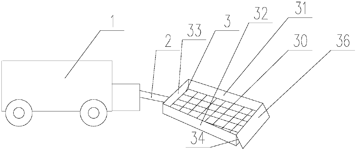 Construction site sand screening vehicle beneficial to screening