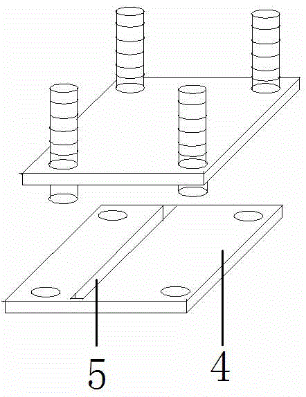 Concrete post-cast strip air mold