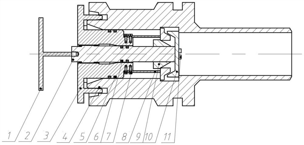 A vertical inner locking pressure cap