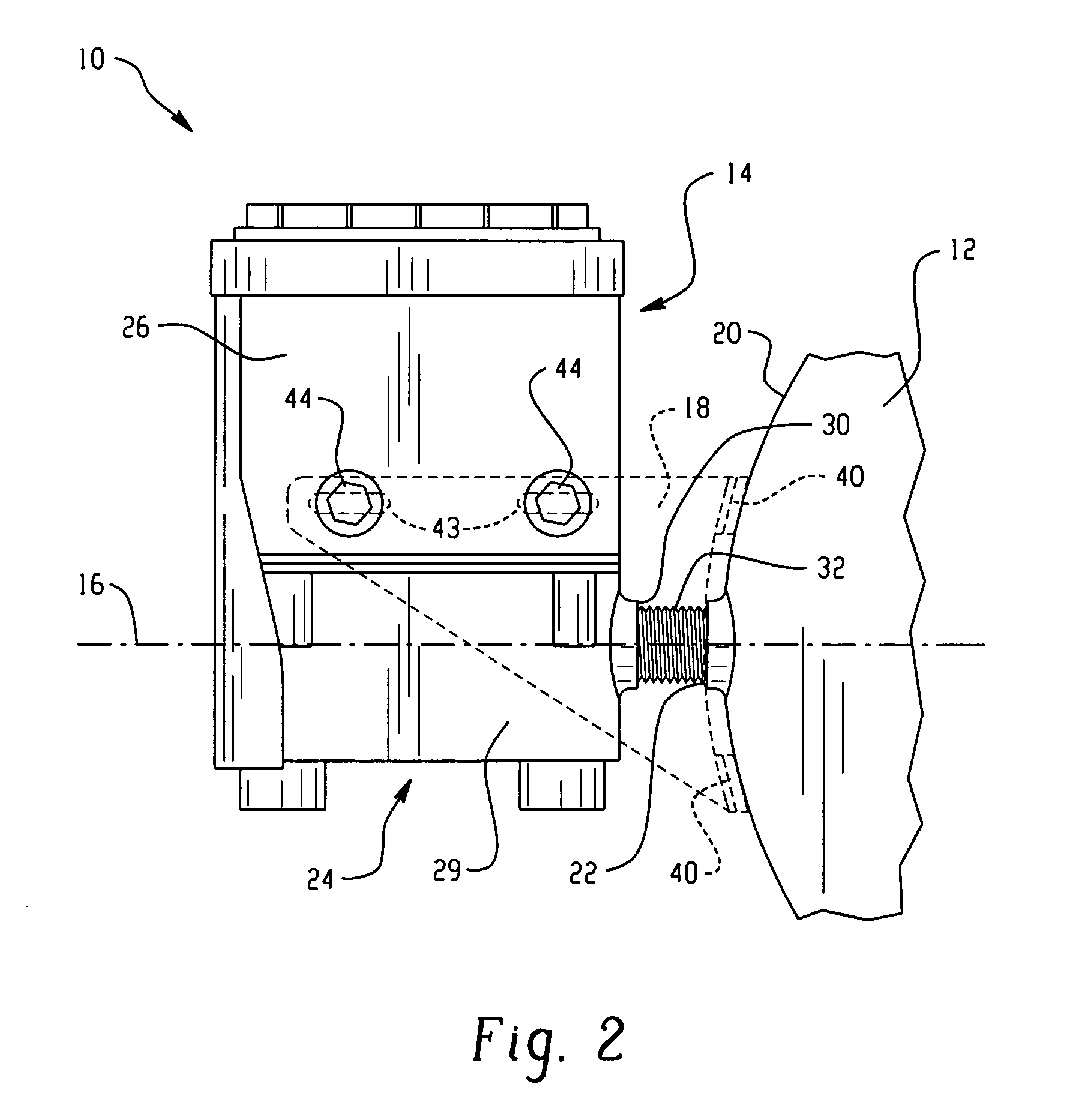 Method and apparatus for positioning a reservoir-mounted component