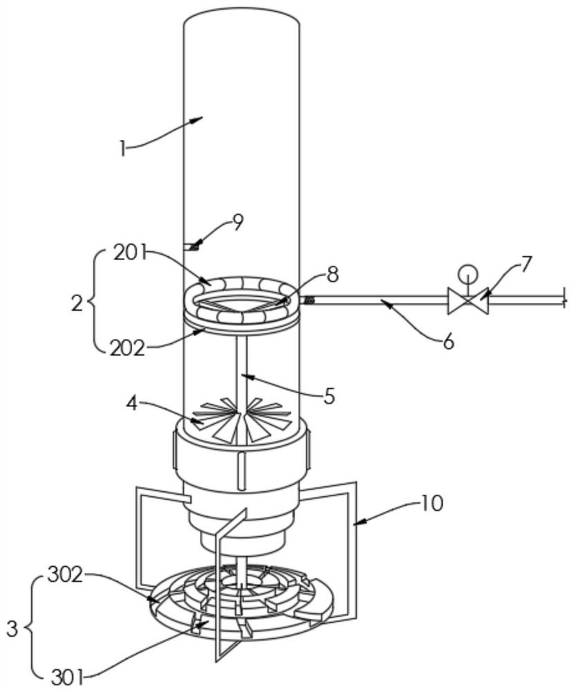 Efficient water distribution spray head for cooling tower