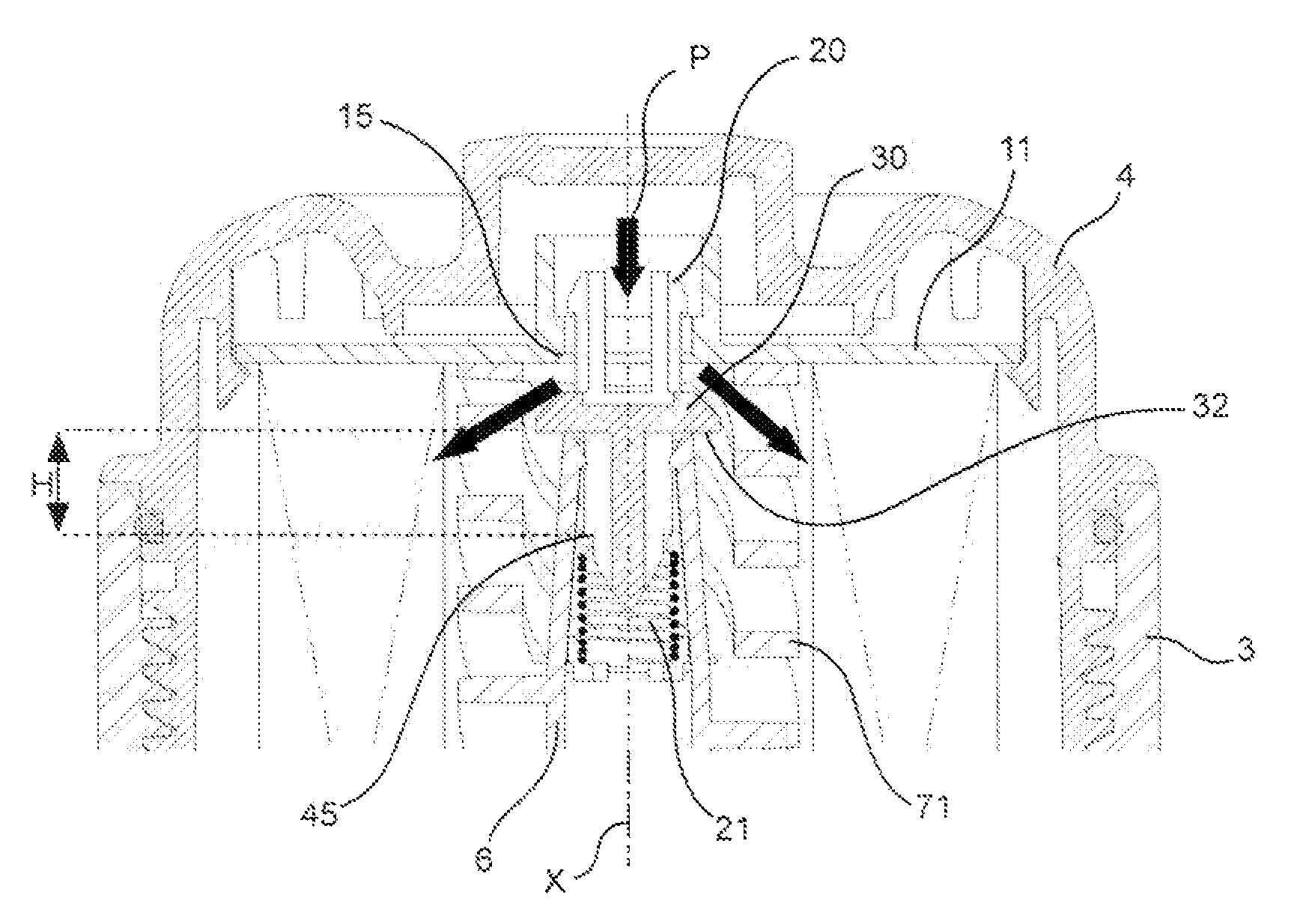 Filter having a filter cartridge, and corresponding filter cartridge