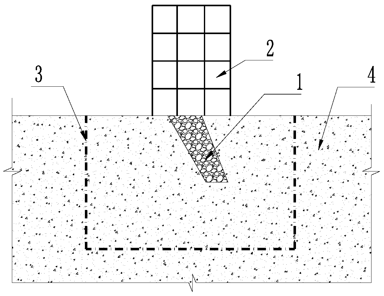 Method for foundation treatment and argument and analysis of vertical weak intercalated layer foundation in nuclear power plant