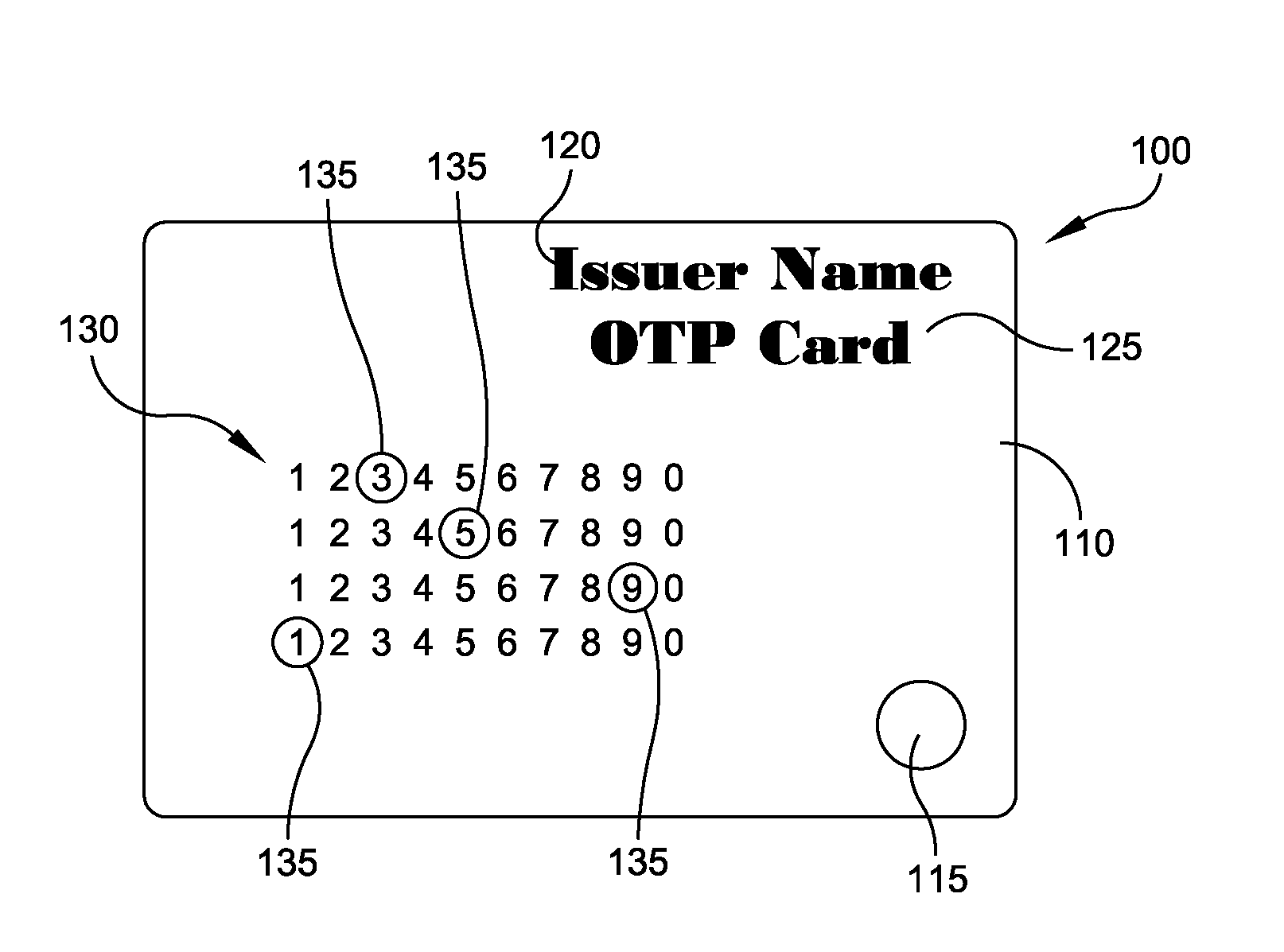 Card with illuminated codes for use in secure transactions