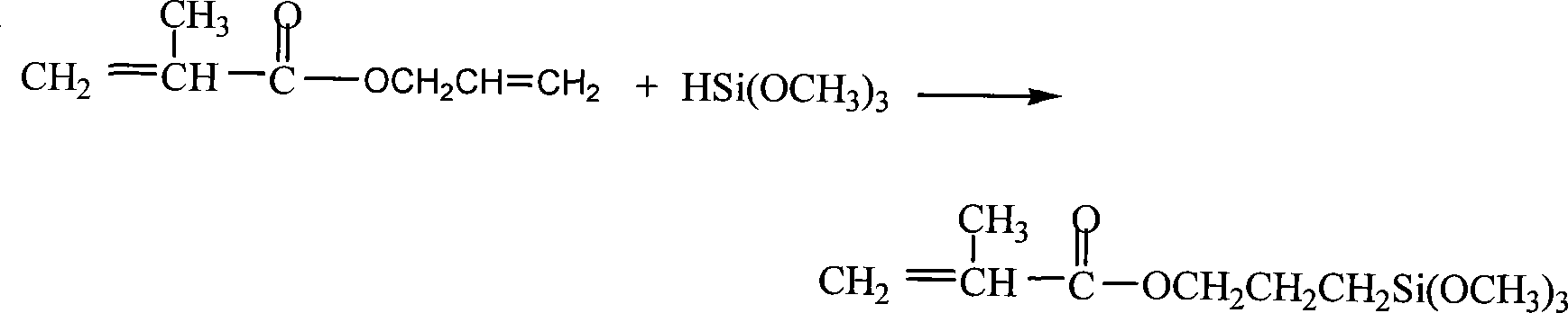 Method for preparing 3-(methacryloxy)propyltrimethoxysilane