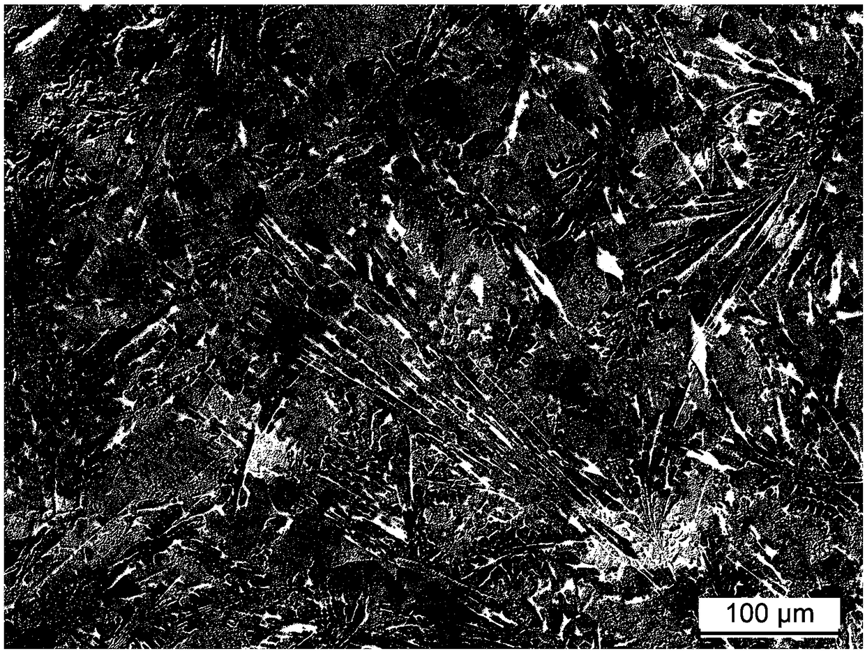 Rare earth lanthanum toughened high-hardness alloy and casting and heat treatment method thereof