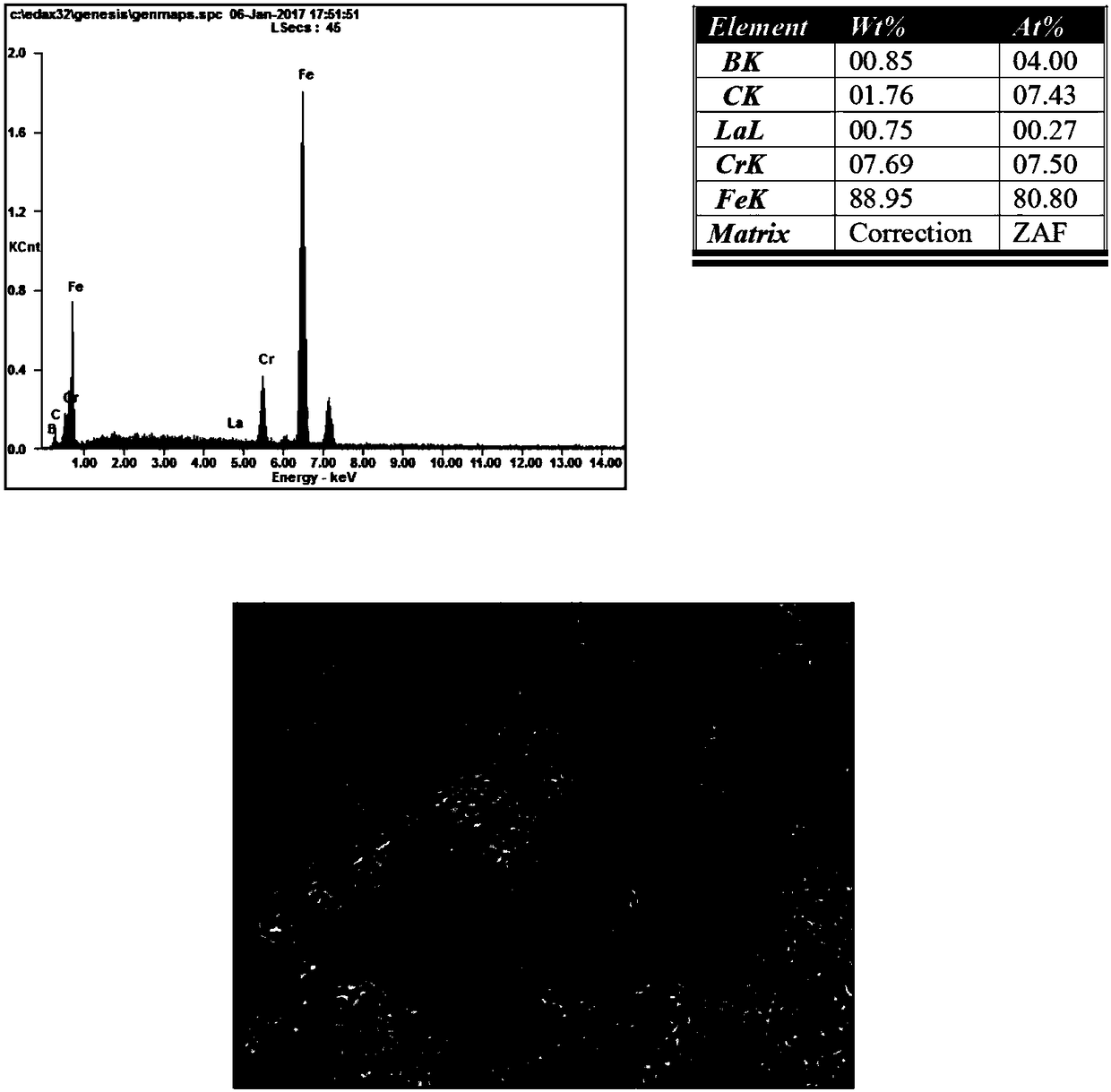 Rare earth lanthanum toughened high-hardness alloy and casting and heat treatment method thereof