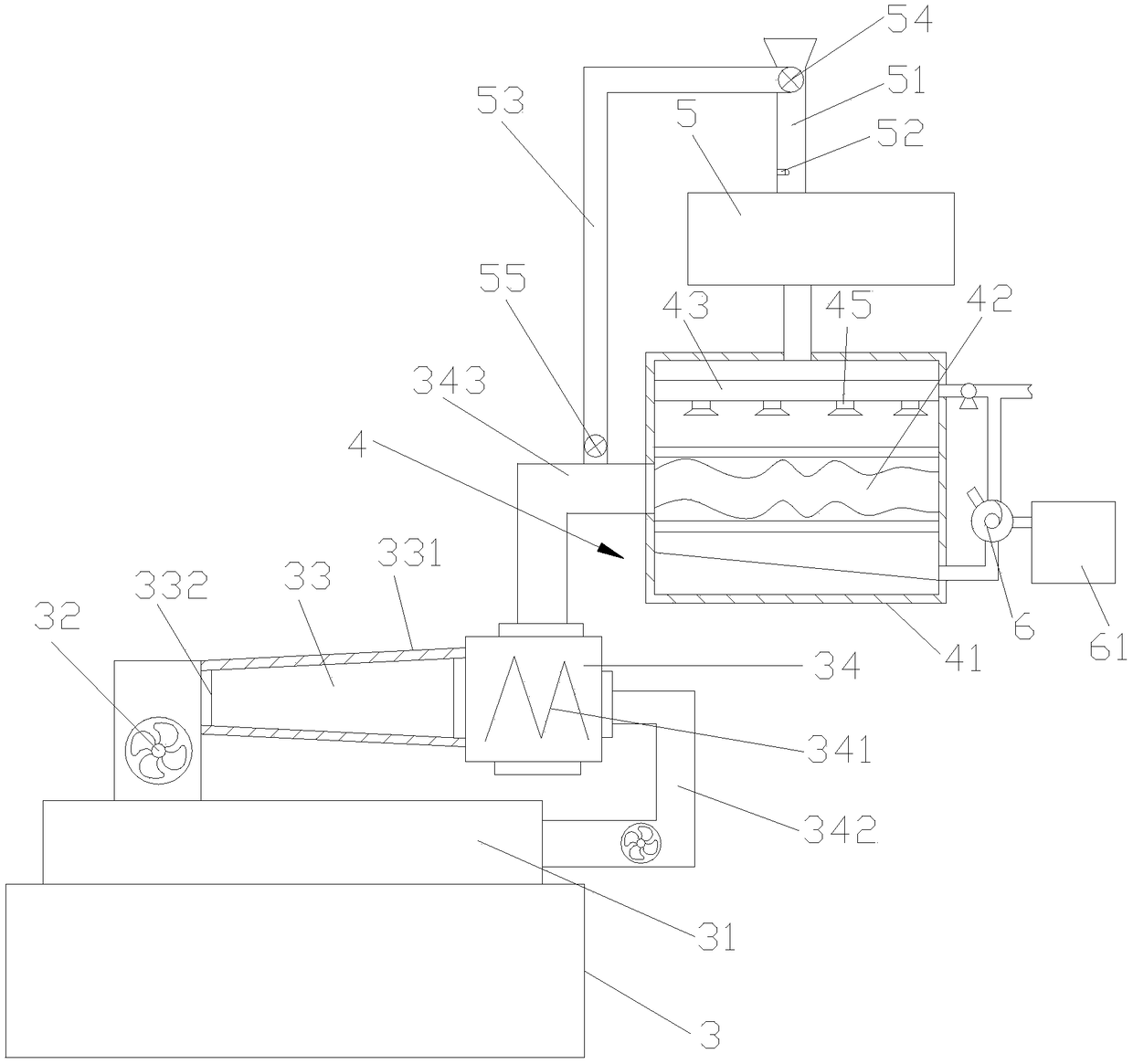 High temperature and humidity self control energy saving device for setting machine and processing method thereof