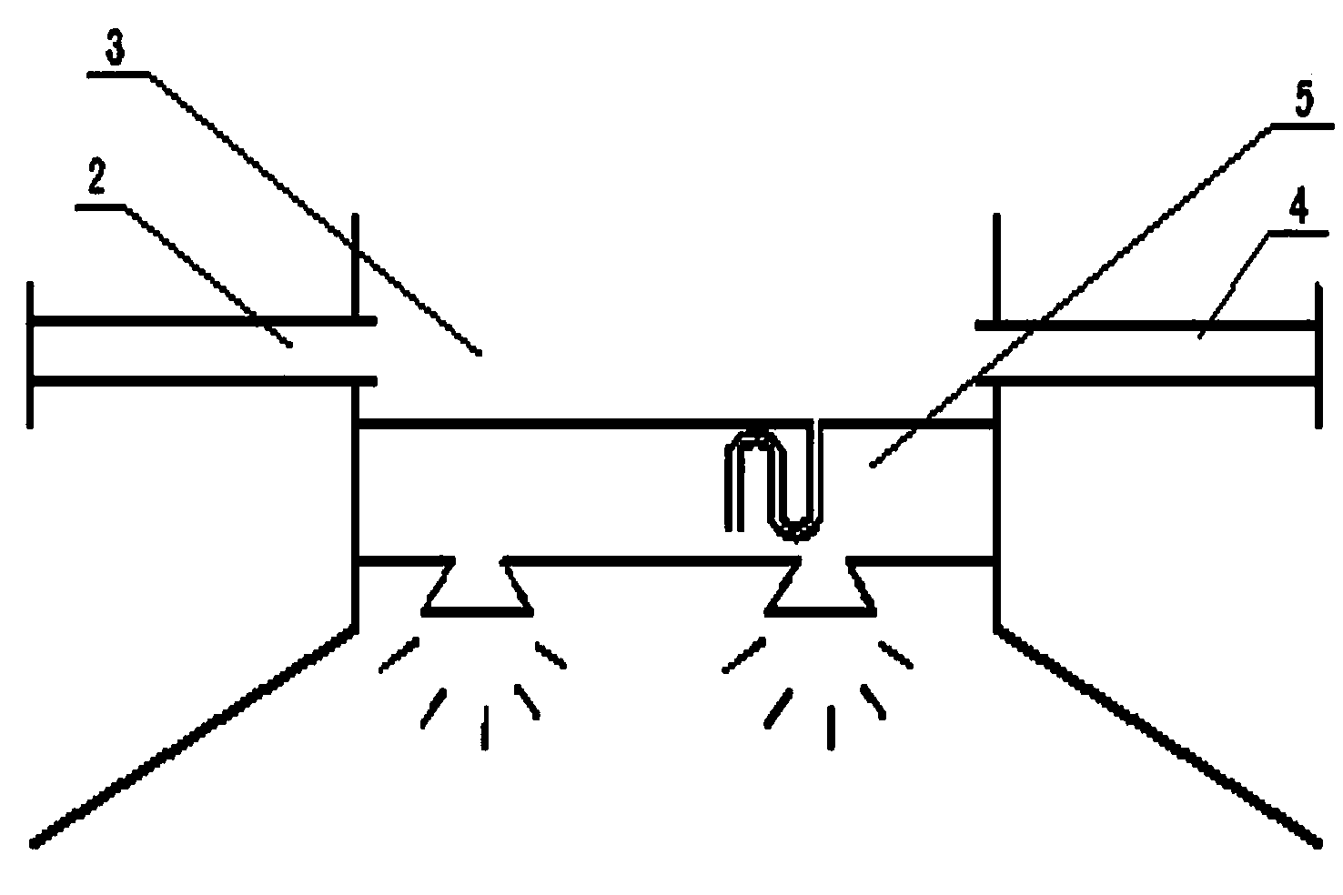 Gas-liquid two-phase distributor and coke quenching furnace using the same