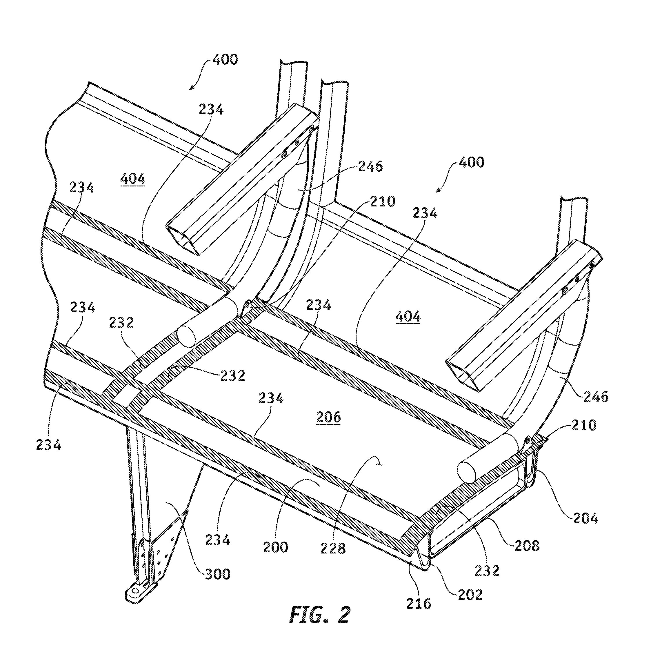 Composite seat pan structure for a lightweight aircraft seat assembly