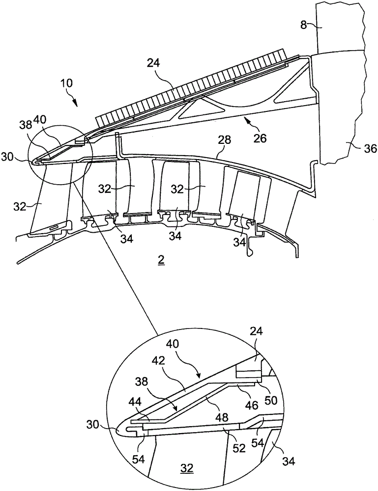 Airstream separator with thermal bridge deicer