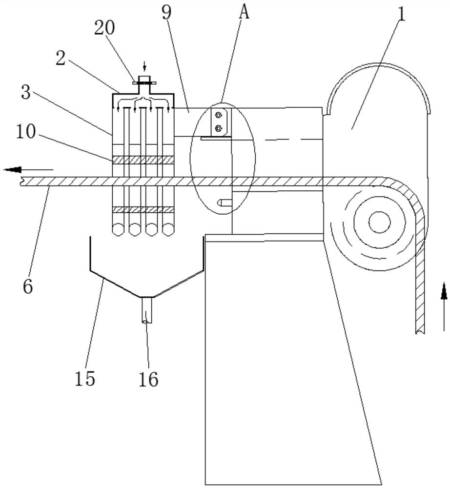 Tail anchor steel cable flushing device