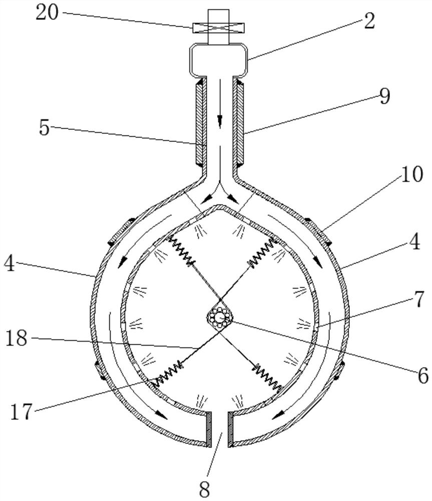 Tail anchor steel cable flushing device