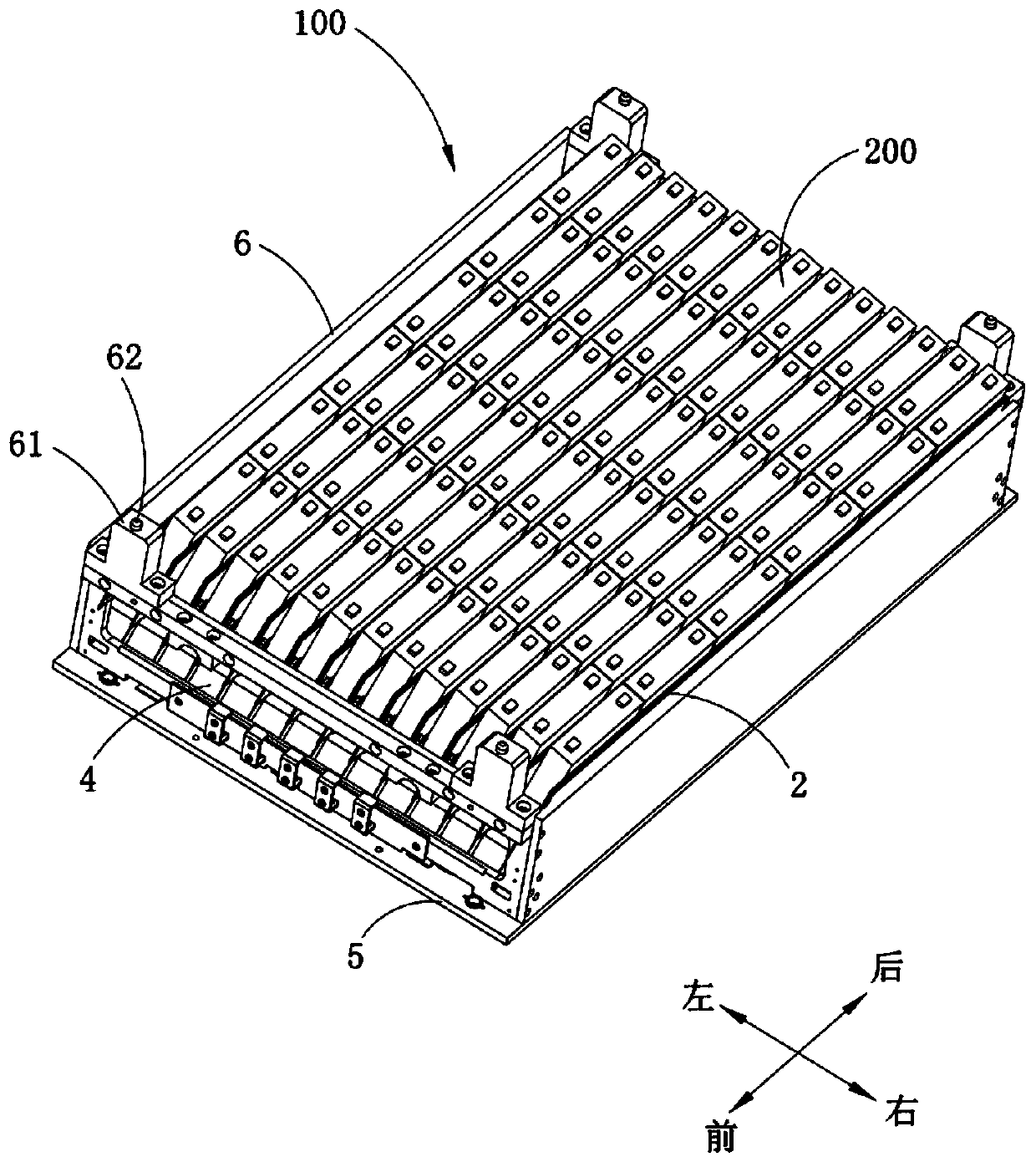 Battery heating tray