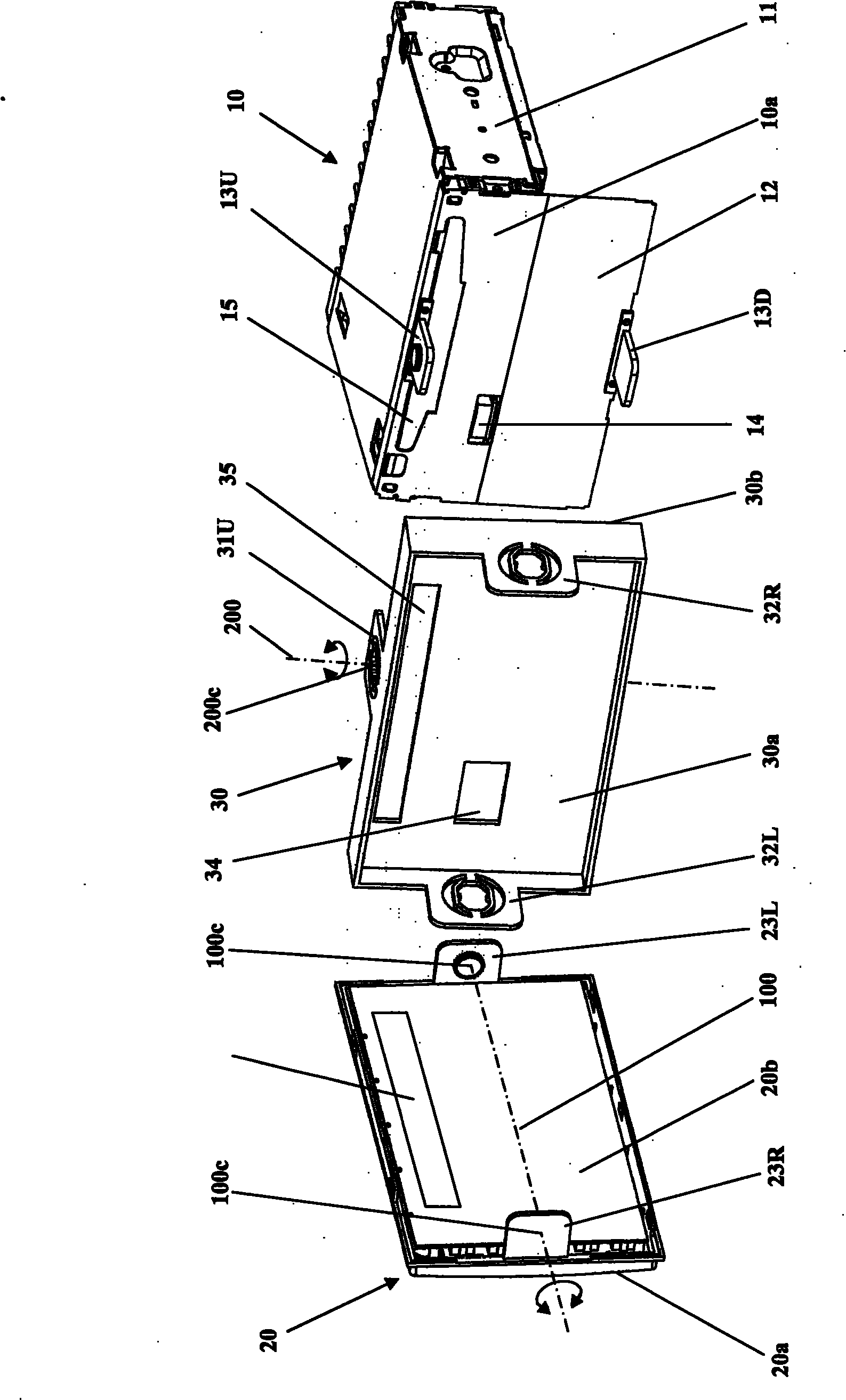 Electronic device with adjustable panel inclination angle