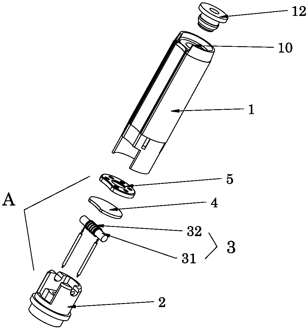 Electronic cigarette atomizer capable of heating tobacco liquid