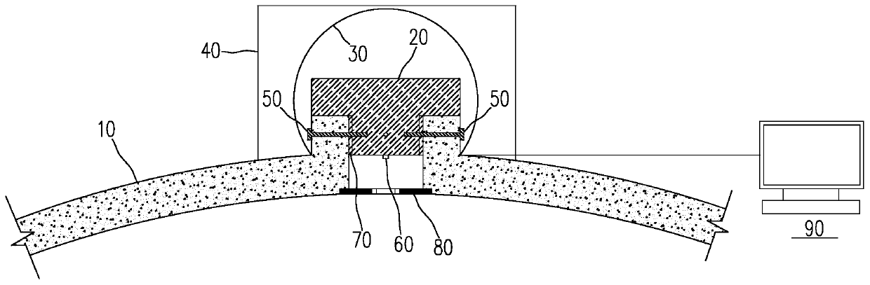 Pressure relief device of reinforced concrete containment of nuclear power plant