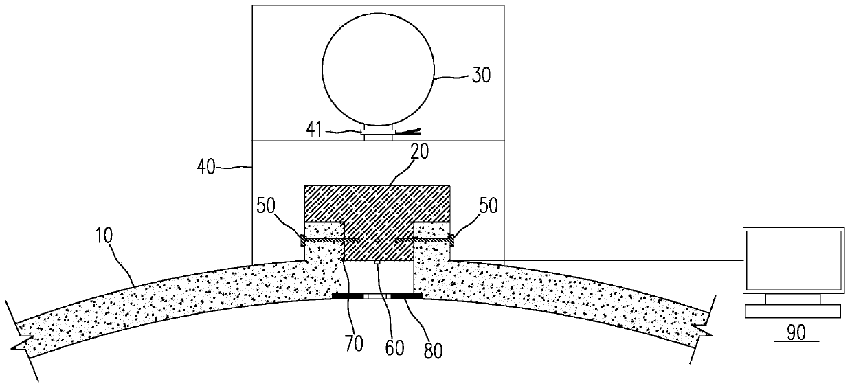 Pressure relief device of reinforced concrete containment of nuclear power plant