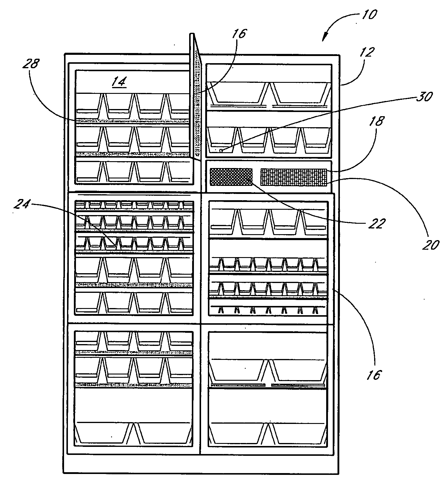Controlled inventory device and method using pressure transducer