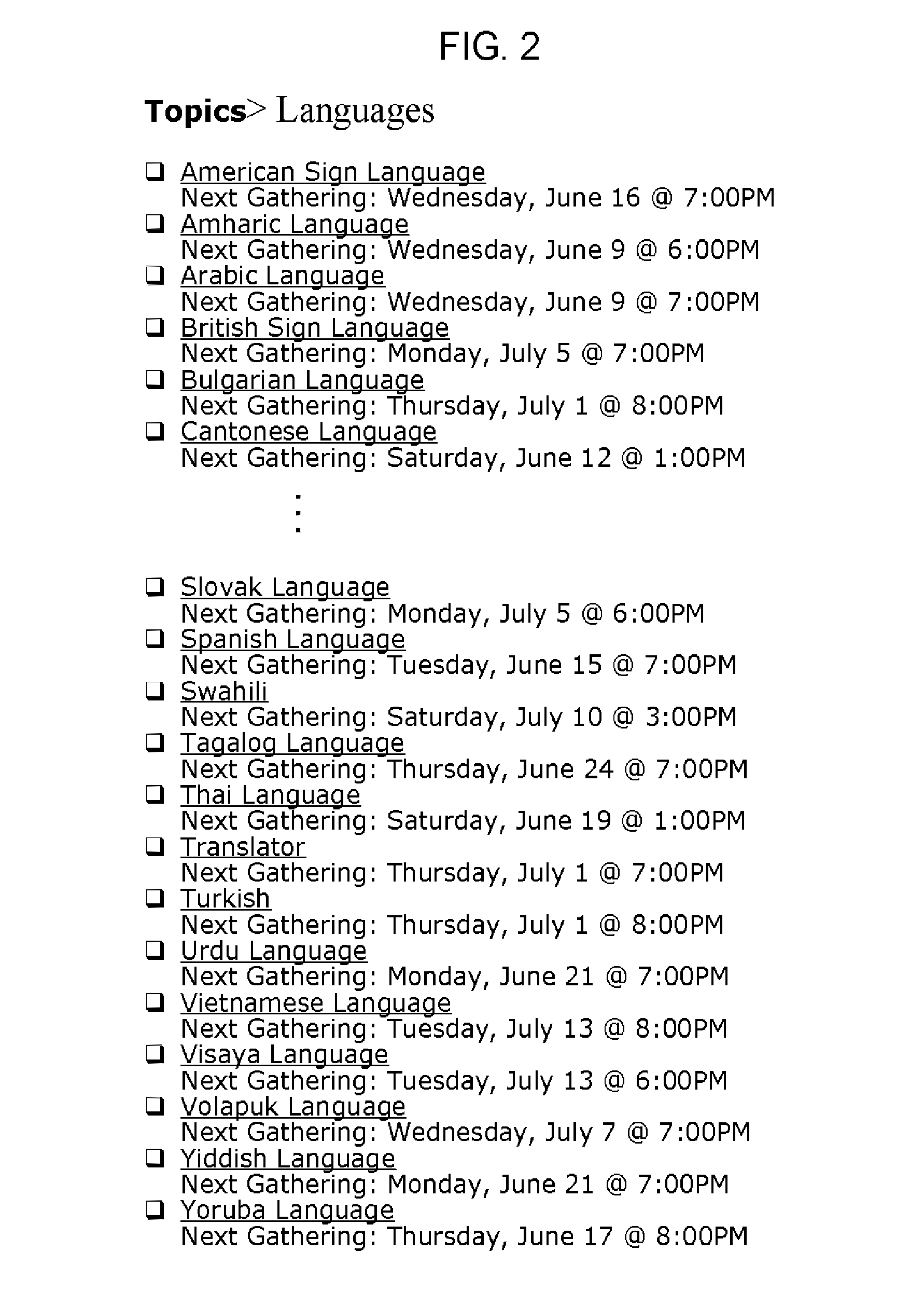 System and a method for organizing real-world group gatherings around a topic of interest