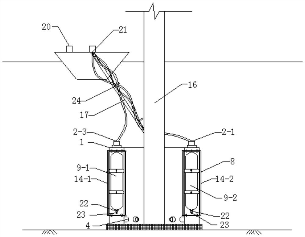 An intelligent U-shaped base and method for dealing with scour pits of bridge pile foundations